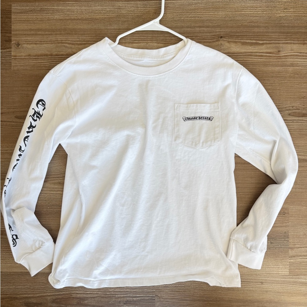 Chrome Hearts White Graphic Long Sleeve Shirt